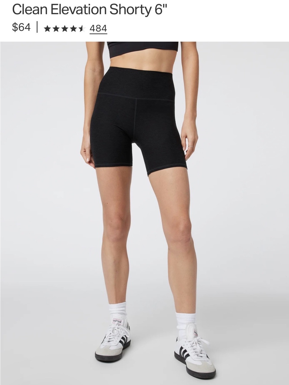 Clean Elevation Shorty 6" - Black Women's Shorts